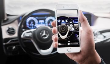 Ask Mercedes Smartphone Betriebsanleitung Augmented Reality virtuell