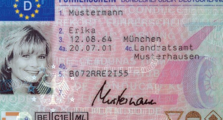 Führerschein, Mustermann